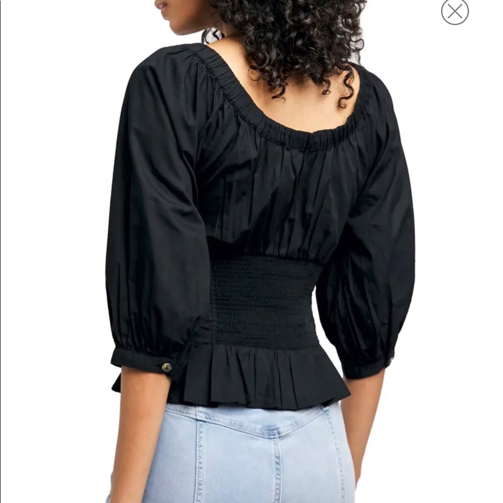 Free People Teagan Puff Sleeve Top - Picture 4 of 7